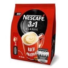Šķīstošā kafija NESCAFE Classic 3 in 1, pakā, (10x16.5g), 165g